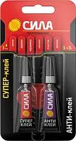 Супер-клей сверхпрочный 3г+антиклей СИЛА C0039400
