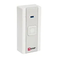 Кнопка звонка беспроводного с индик. бел.-сер. EKF DB-T-01