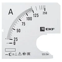 Шкала сменная для A961 125/5А-1.5 PROxima EKF s-a961-125