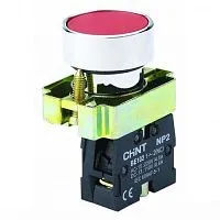 Кнопка управления NP2-BA21 без подсветки черн. 1НО IP40 CHINT 573787