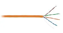 Кабель U/UTP кат.5E (класс D) 4 пары 100МГц ож BC чистая медь внутр. LSZH нг(B)-HF оранж. (уп.305м) NETLAN EC-UU004-5E-LSZH-OR