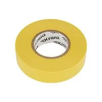 Изолента ПВХ профессиональная 0.18х19мм 20м желт. Kranz KR-09-2802