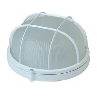 Светильник "Банник" НБП 03-60-002 1х60Вт E27 IP54 230В -45…+130град.C круг с решеткой бел. Свет Витебск 0107-00250