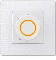 Терморегулятор программируемый LumiSmart 25 3.5кВт 16А датчик пола/датчик воздуха в компл. переходник для рамок Unica/Valena/Basic 55 бел. Теплолюкс 100035924400