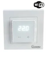 Термостат программируемый с Wi-Fi 3.6кВт 16А для теплых полов с датчиком темперутары пола с возможн. установкой в рамку Legrand Valena и Schneider Unica бел. Extherm ET-44(w)