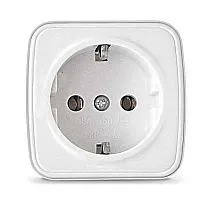Розетка 1-м ОП Электра 16А IP20 с заземл. бел. Союз 0012