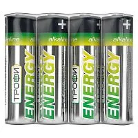 Элемент питания алкалиновый AA/LR6-4S Eco (уп.4шт) Трофи Б0017042