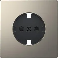 Накладка центральная 1-м СП Merten D-Life 16А IP20 для механизма розетки SD никель SchE MTN2330-6050
