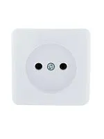 Розетка 1-м ОП Viola 16А IP20 без заземл. бел. LEZARD 751-0200-121