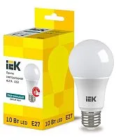 Лампа светодиодная Alfa 10Вт A60 грушевидная 4000К E27 230В (6шт) IEK LLA-A60-10-230-40-E27-6