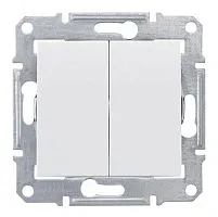 Выключатель 2-кл. СП Sedna 10А IP44 (сх. 5) 250В механизм бел. SchE SDN0300421