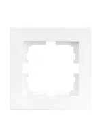 Рамка 1-местн. горизонт. VESNA бел. (20шт/240шт) LEZARD 742-0200-146