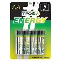 Элемент питания алкалиновый AA/LR6-4BL Eco (блист.4шт) Трофи Б0017046
