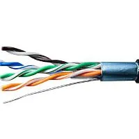 Кабель витая пара F/UTP кат.5E 4х2х24AWG solid CU PE Outdoor Standard черн. (м) SUPRLAN 01-1028-1
