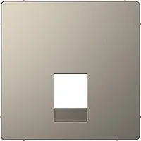 Накладка центральная Merten D-Life для 2-м RJ11/RJ12 розетки SD никель SchE MTN4215-6050