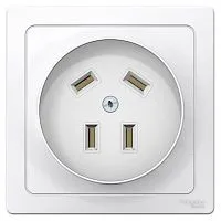 Розетка 1-м СП Blanca 32А IP20 400В 3P+N бел. SchE BLNSR003241