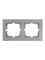 Рамка 2-местн. горизонт. VESNA платина LEZARD 742-3500-147