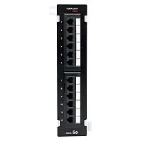Патч-панель настенная кат.5E UTP неэкранир. 12 портов RJ45 Dual IDC TERACOM PRO EKF TRP-WPP-5EUTP-12