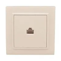 Розетка компьютерная 1-м СП Минск RJ45 беж. EKF ERK01-035-20