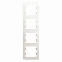 Рамка 4-м Glossa верт. перламутр SchE GSL000608