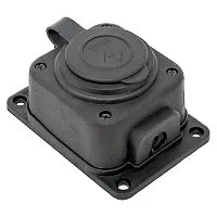 Розетка настенная 16А IP44 230В 2P+PE с защ. крышкой каучук PROxima EKF RPS-014-16-230-44-r