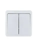 Выключатель 2-кл. 1п ОП Viola 10А IP20 бел. LEZARD 751-0200-101