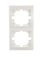 Рамка 2-м Mira вертикал. бел. LEZARD 701-0200-152