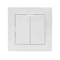 Выключатель 2-кл. СП Валенсия 10А IP20 бел. PROxima EKF EWV10-023-10