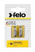 Бита крестовая Industrial PZ 1х25 (блист.2шт) FELO 02101036