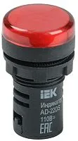 Лампа светосигнальная AD22DS d22мм 110В AC/DC красн. KARAT IEK BLS10-ADDS-110-K04