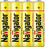 Элемент питания солевой AAA/LR03 94 757 NBT-NS-R03-SH4 (уп.4шт) NAVIGATOR 94757