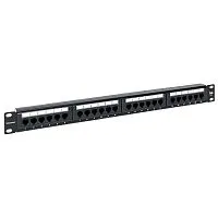 Патч-панель 19дюйм 1U кат.5E UTP неэкранир. 24 порта RJ45 110 IDC с органайзером TERACOM EKF TRC-PPNL-5EUTP-C1U24