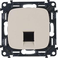 Розетка компьютерная 1-м Valena Allure RJ45 кат.5E UTP с лицев. панелью механизм сл. кость Leg 753840