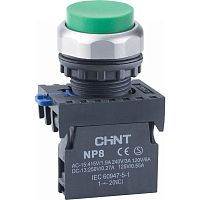 Кнопка управления NP8-10GN/3 без подсветки зел. 1НО IP65 (R) CHINT 667292