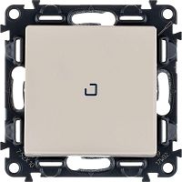 Выключатель 1-кл. СП Valena Life 10А IP20 250В 10AX с подсветкой с лиц. панелью механизм сл. кость Leg 752510