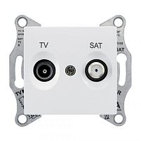 Розетка телевизионная проходная TV/SAT 1-м СП Sedna 4дБ механизм бел. SchE SDN3401921