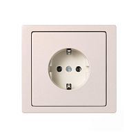 Розетка 1-м СП Merten D-Life 16А IP20 с заземл. без защ. шторок SD шампань SchE MTN2301-6051