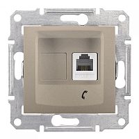 Розетка телефонная 1-м СП Sedna RJ11 механизм титан SchE SDN4101168