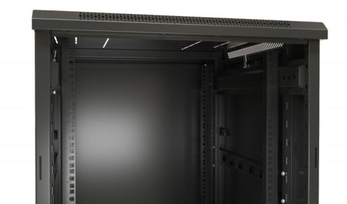 Шкаф напольный TTB-4281-DD-RAL9004 19дюйм 42U 2055х800х1000мм перф. двери черн. Hyperline 392684 фото 7
