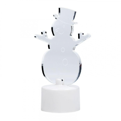 Фигура светодиодная "Снеговик в шляпе" 10см 1LED RGB 1.5Вт 4.5В IP20 на подставке элементы питания 3хAG13(LR44) (в компл.) Neon-Night 501-043 фото 7