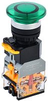 Кнопка "Грибок" D8-11MD d22мм 1НО+1НЗ с подсветкой зел. IEK BBG30-11MD-3-12-K06