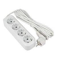 Удлинитель 4х5м с заземл. 16А IP20 Эксперт 3.0кВт ПВС 3х1 PROxima EKF UBA16-310-4-05