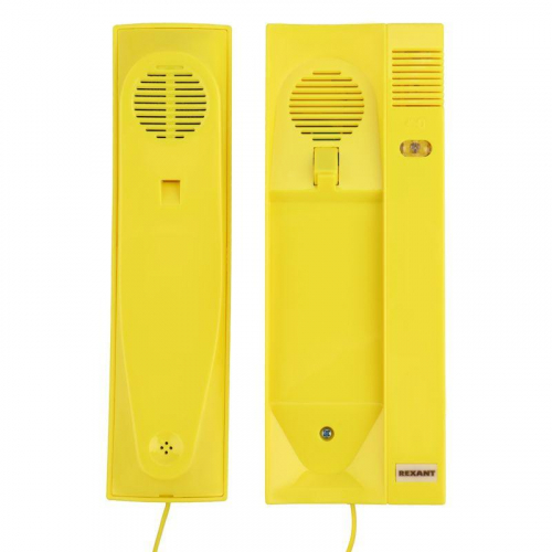 Трубка домофона с индикатором и регулировкой звука RX-322 желт. Rexant 45-0322 фото 2