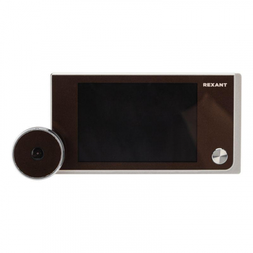Видеоглазок дверной DV-114 с цветным LCD-дисплеем 3.5дюйм широкий угол обзора 120град. Rexant 45-1114 фото 4