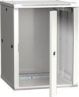 Шкаф 19 дюйм LINEA W 12U 600х600мм настен. стекл. дверь RAL7035 ITK LWR3-12U66-GF