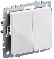 Выключатель 2-кл. Brite 10А ВС10-2-0-БрБ механизм бел. IEK BR-V20-0-10-K01-PRO