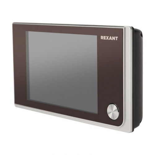 Видеоглазок дверной DV-114 с цветным LCD-дисплеем 3.5дюйм широкий угол обзора 120град. Rexant 45-1114 фото 8