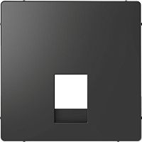 Накладка центральная Merten D-Life для розетки телефонной 2-м RJ11/RJ12 SD антрацит SchE MTN4215-6034