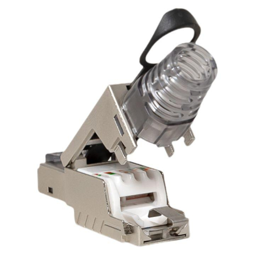 Коннектор полевой заделки RJ45 (8P8C) STP экранир. для кабеля кат.6A TERACOM PRO EKF TRP-PLUG-6ASTP-FST фото 7