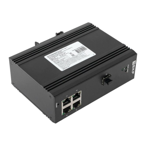 Коммутатор управляемый промышленный уровня L2 ML2-1GX/SFP-4GTP 1 порт 1000Base-X SFP 4 порта 10/100/1000Base-T(X) RJ45 c PoE монтаж на DIN-рейку TSX EKF TSX-ML2-1GX/SFP-4GTP фото 12